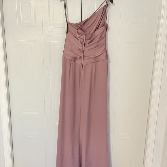 NWT Vera Wang Quartz Bridesmaid Formal Dress Mauve Light Purple - Picture 7 of 14